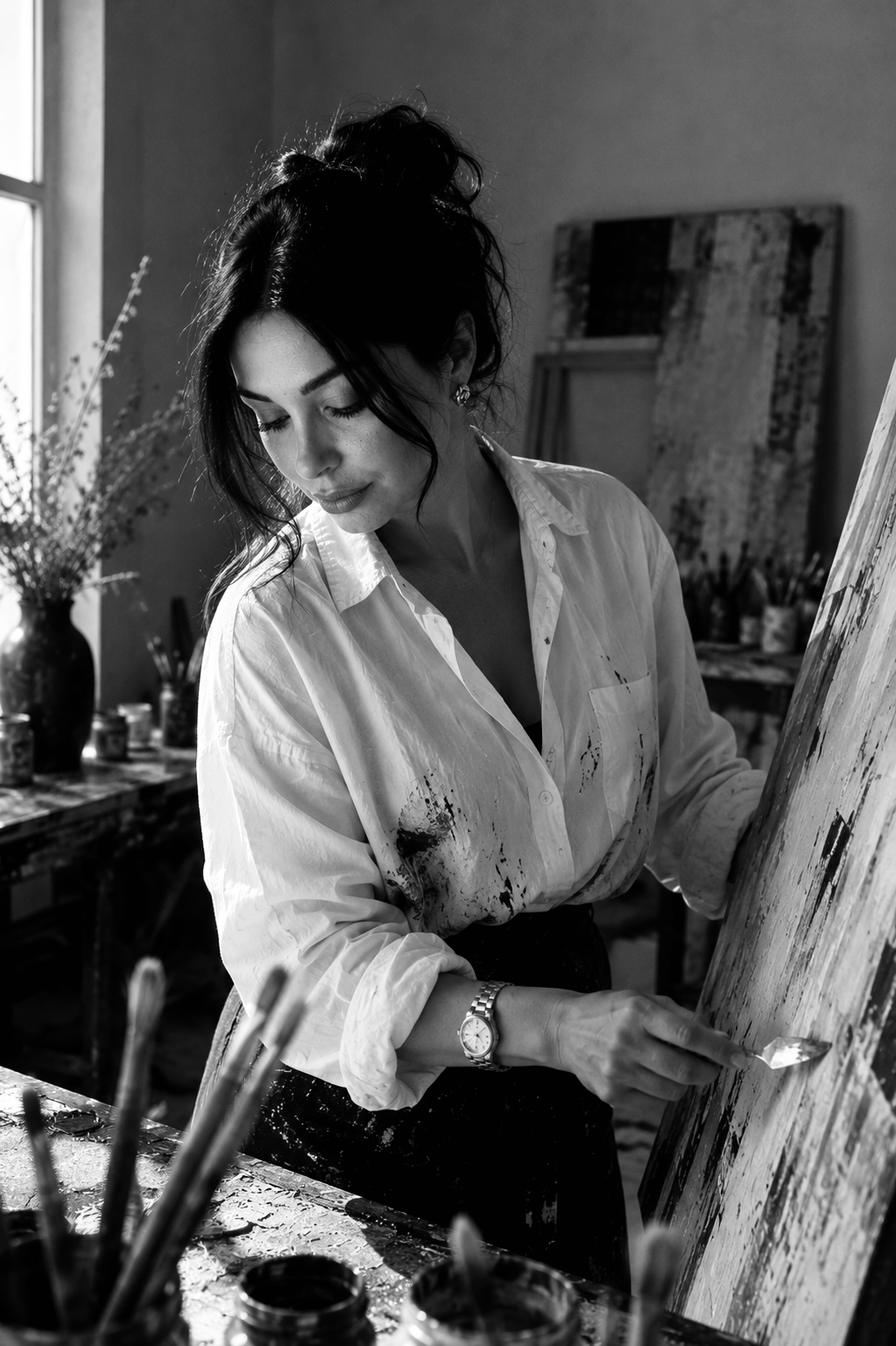 Nissa, à l'atelier